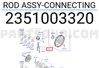 Tay Biên 1.2 Kia Morning / Picanto Mã phụ tùng 2351003320