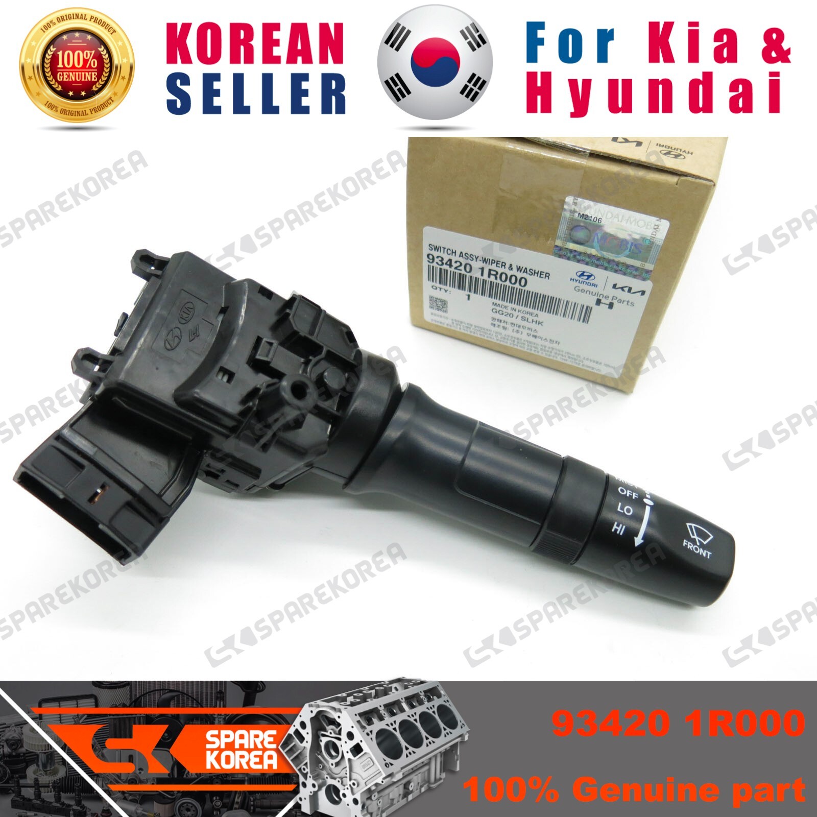 Công Tắc Gạt Mưa Kia Morning / Picanto Mã phụ tùng 934201R000