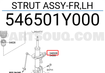 Giảm Xóc Trước Trái Kia Morning / Picanto Mã phụ tùng 546501y000