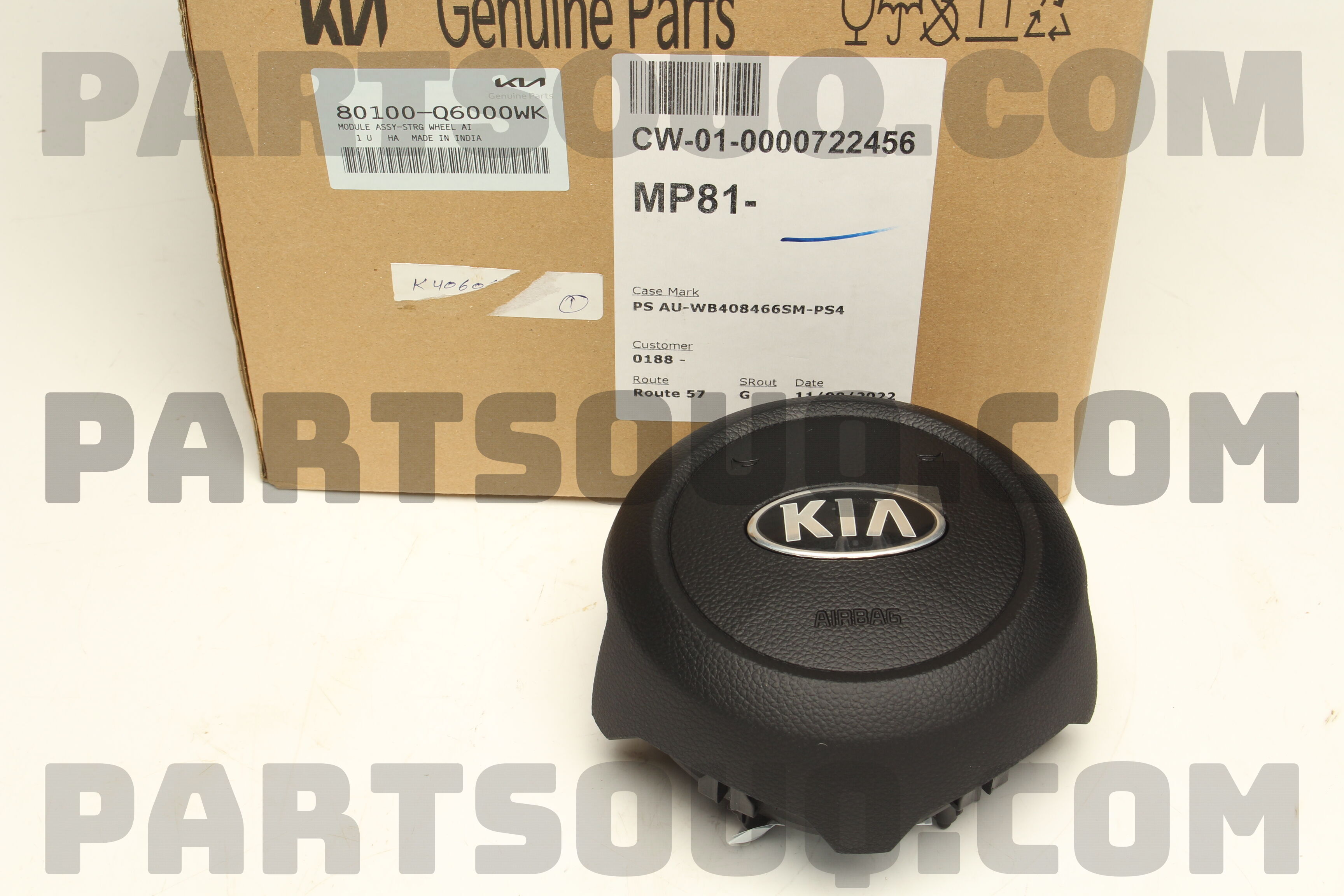 Túi Khí Chính Kia Forte / Cerato Mã phụ tùng 80100m6000wk