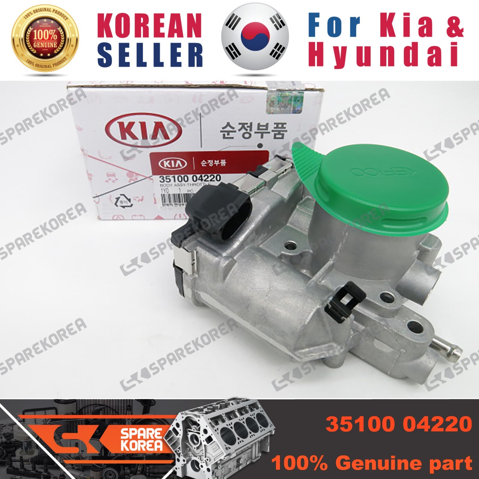 Cụm Bướm Ga 1.0 Kapa Kia Morning / Picanto Mã phụ tùng 3510004220