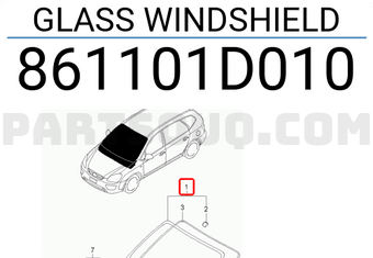 Kính Chắn Gió Trước Kia Carens / rondo Mã phụ tùng 861101D010