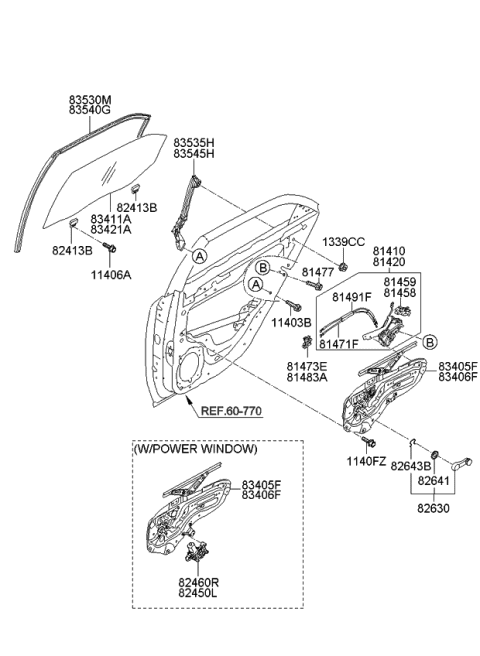 Gioăng Trượt Kính Sau - L Kia Forte / Cerato Mã phụ tùng 835301M000
