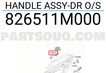 Tay Mở Cửa Ngoài Không Mạ Kia Forte / Cerato Mã phụ tùng 826511M000