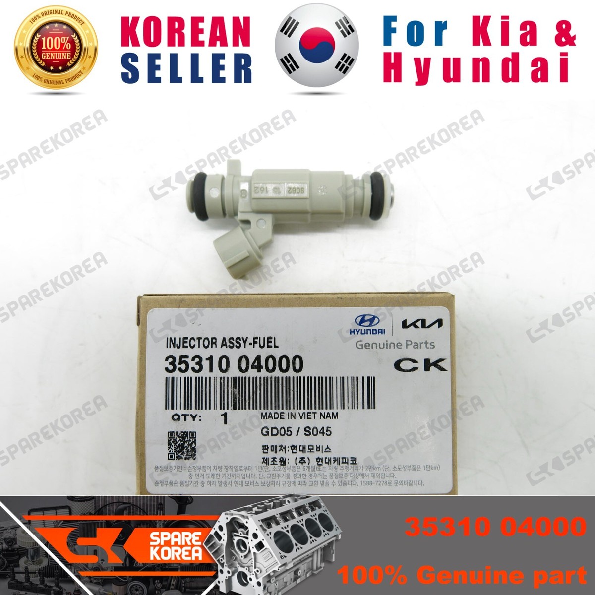 Kim Phun Xăng Kia Morning / Picanto Mã phụ tùng 3531004000