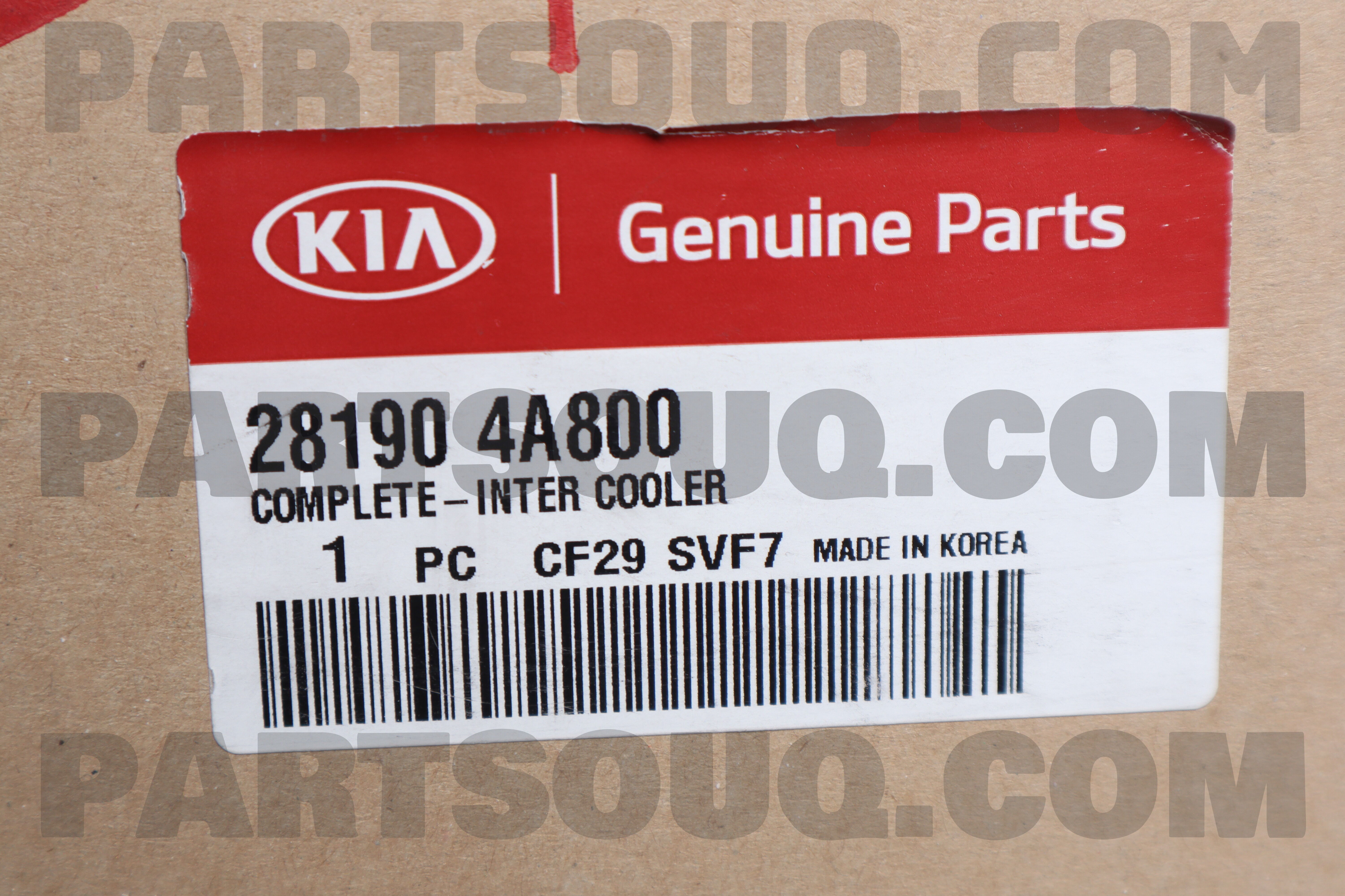 Két Làm Mát Turbo Kia Bongo Mã phụ tùng 281904A800