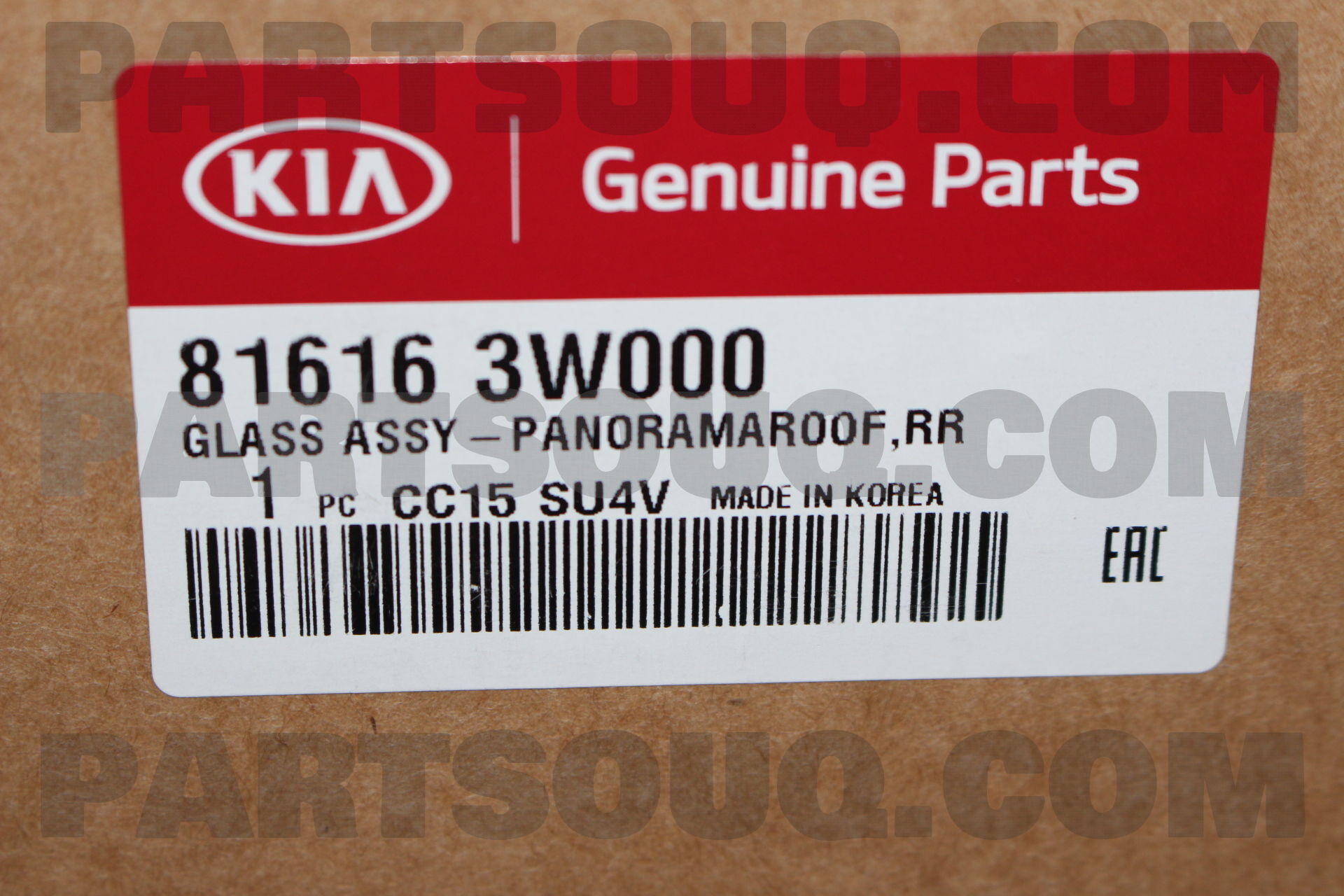 Kính Cửa Số Trời Kia Sportage Mã phụ tùng 816163W000