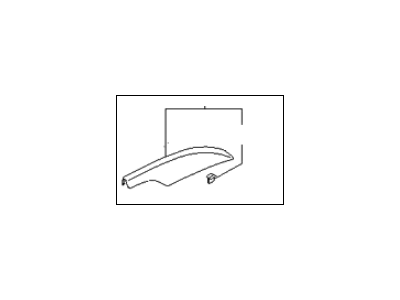 Ốp Thanh Giá Nóc Sau Trái Kia Carens / rondo Mã phụ tùng 872611D502