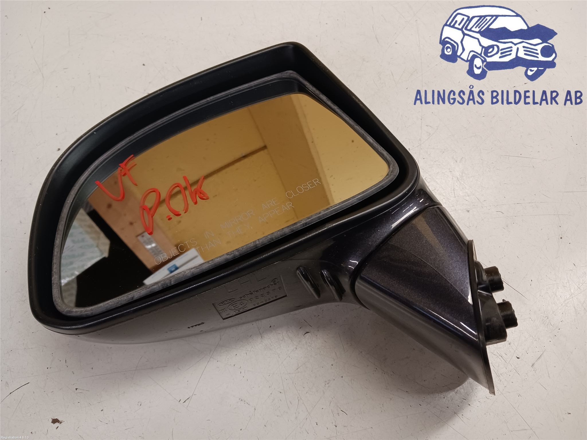 Gương Chiếu Hậu Trái 5 Rắc Kia Carens / rondo Mã phụ tùng 876101D710