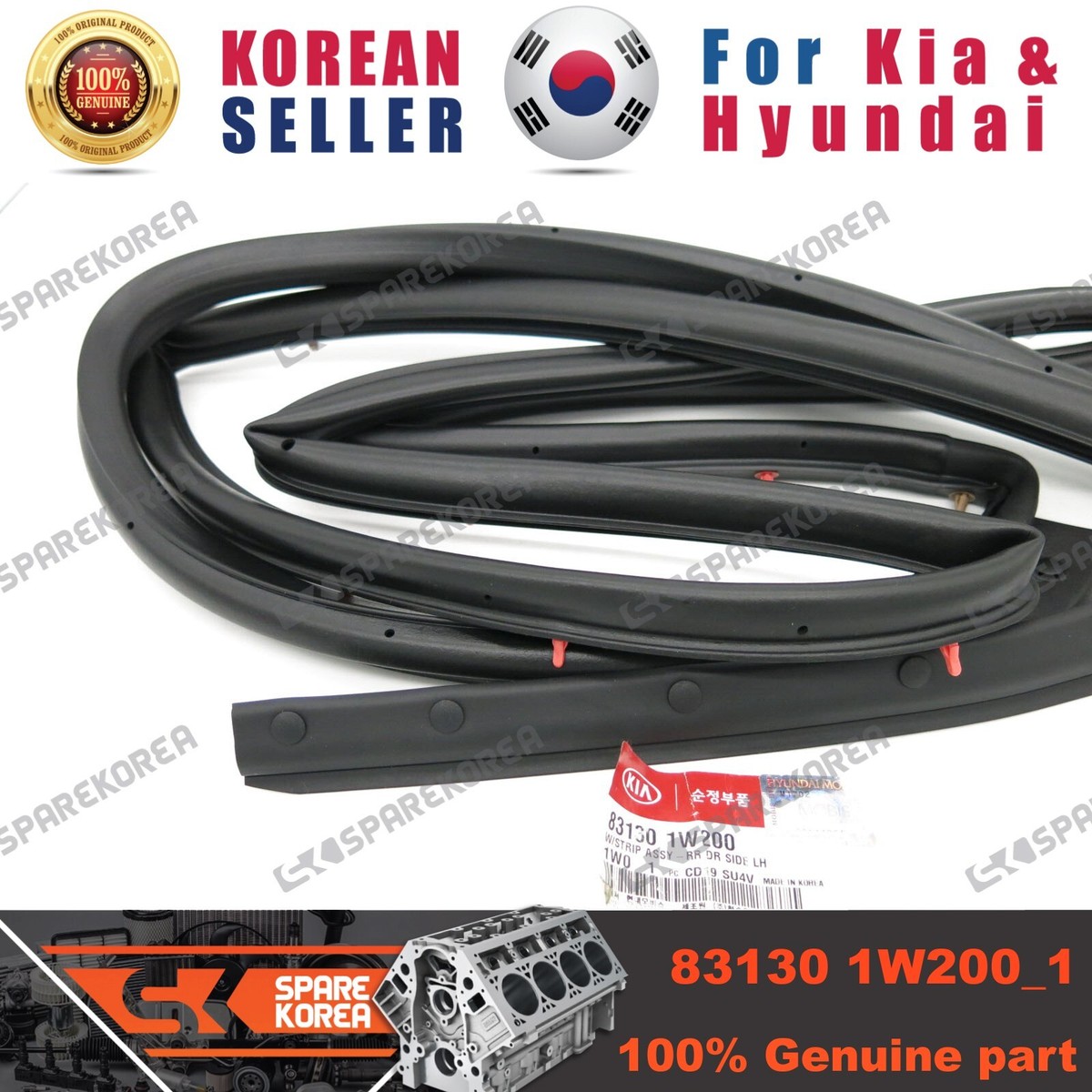 Ốp Ngang Cửa Cửa Hậu Trái Kia Carens / rondo Mã phụ tùng 817301D000QW