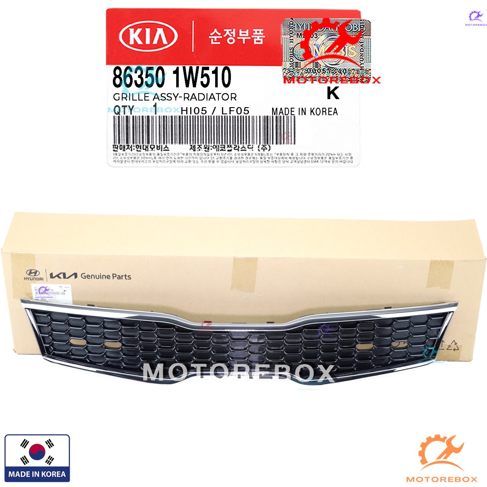 Ca Lăng Kia Rio Mã phụ tùng 863501W510