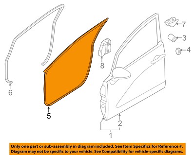 Gioăng Thanh Cánh Cửa Trước Phải Kia Rio Mã phụ tùng 821401W000