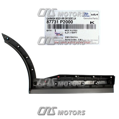 Nẹp Chân Kính Cánh Cửa Trong Trái Kia Rio Mã phụ tùng 822311W000