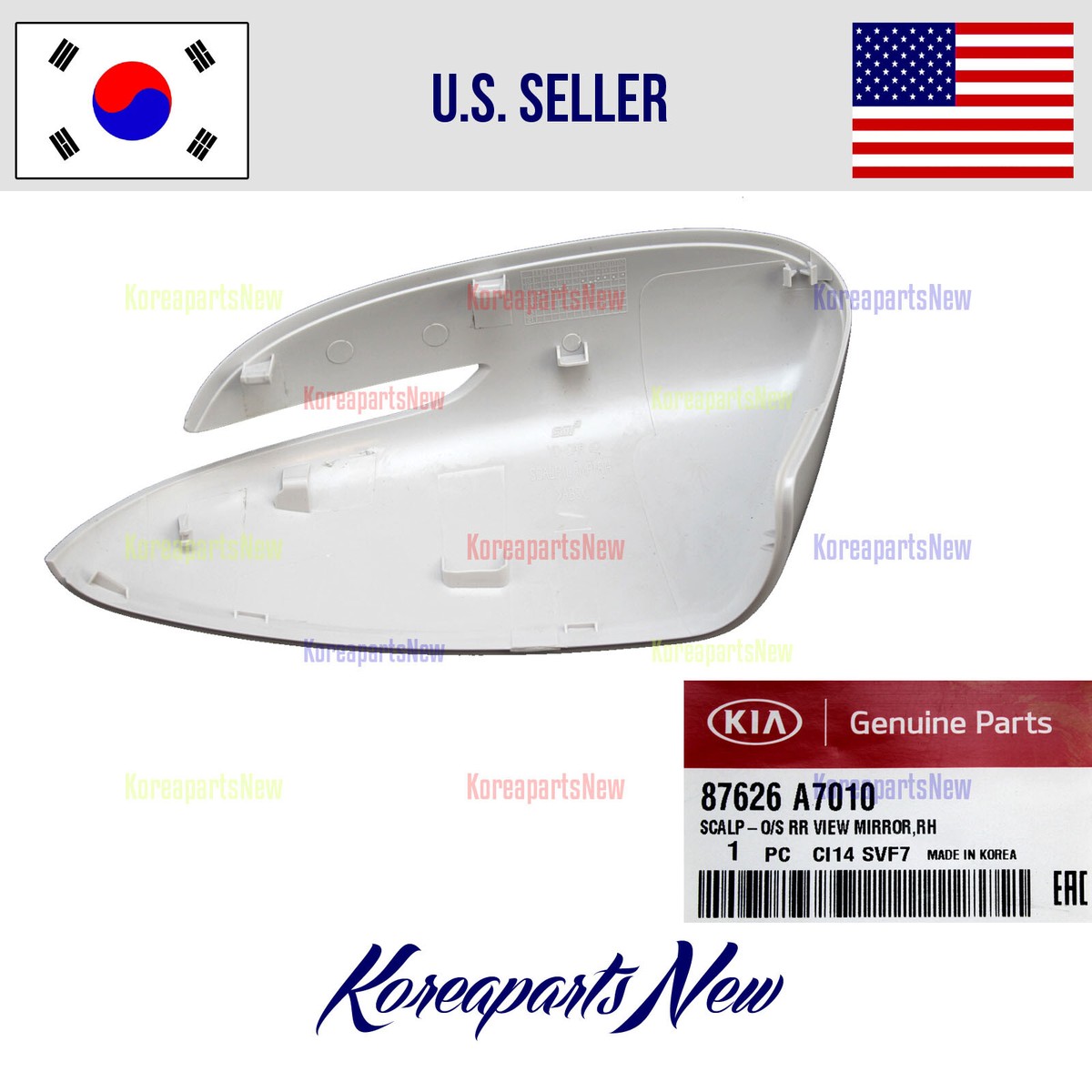 Ốp Gương Chiếu Hậu Phải Kia Rio Mã phụ tùng 876261W010