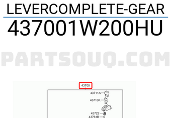 Cơ Cấu Đi Số Sàn Kia Rio Mã phụ tùng 437001W200HU