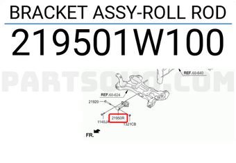 Chân Treo Động Cơ Kia Rio Mã phụ tùng 219501W100