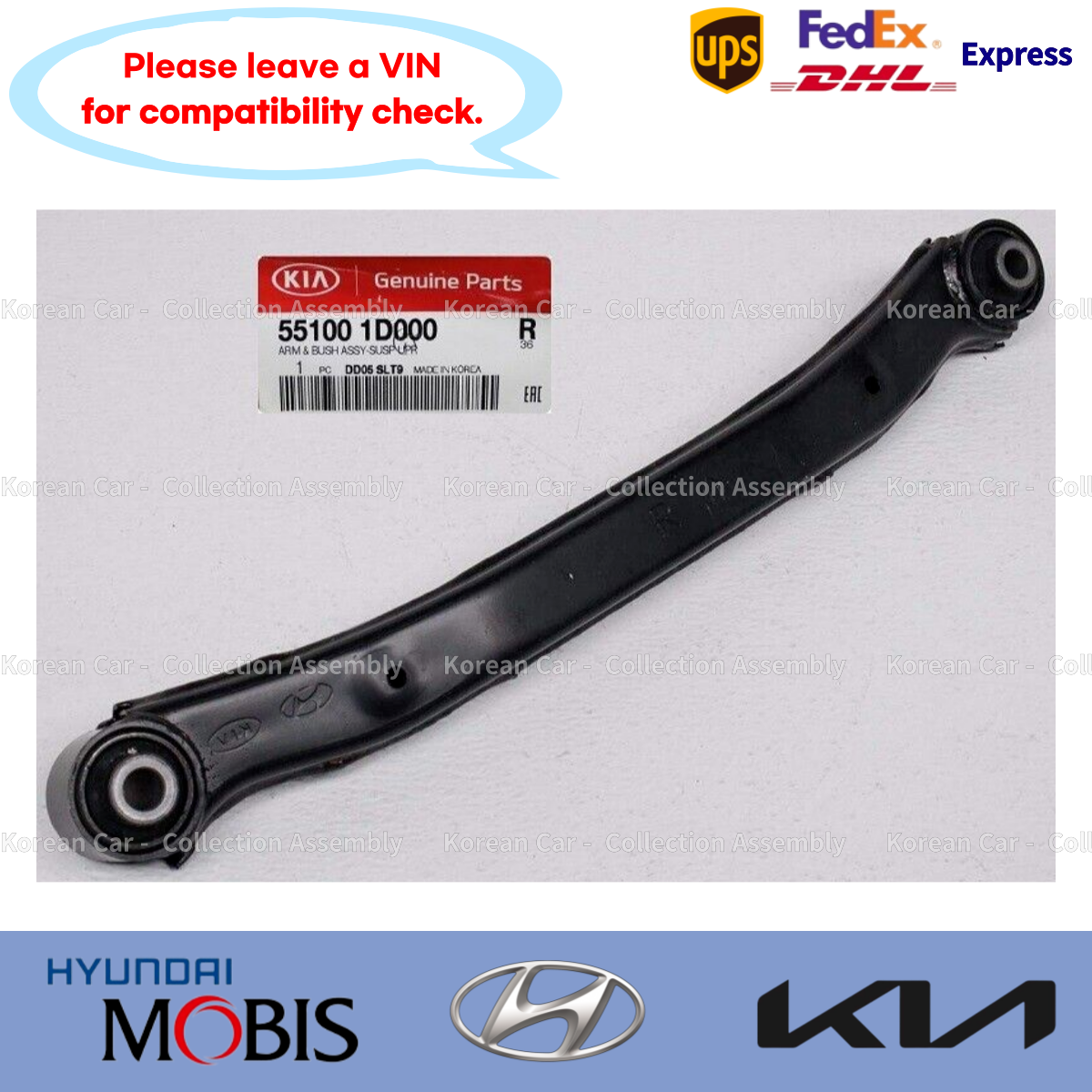 Cầu Sau Kia Rio OEM 551001W600