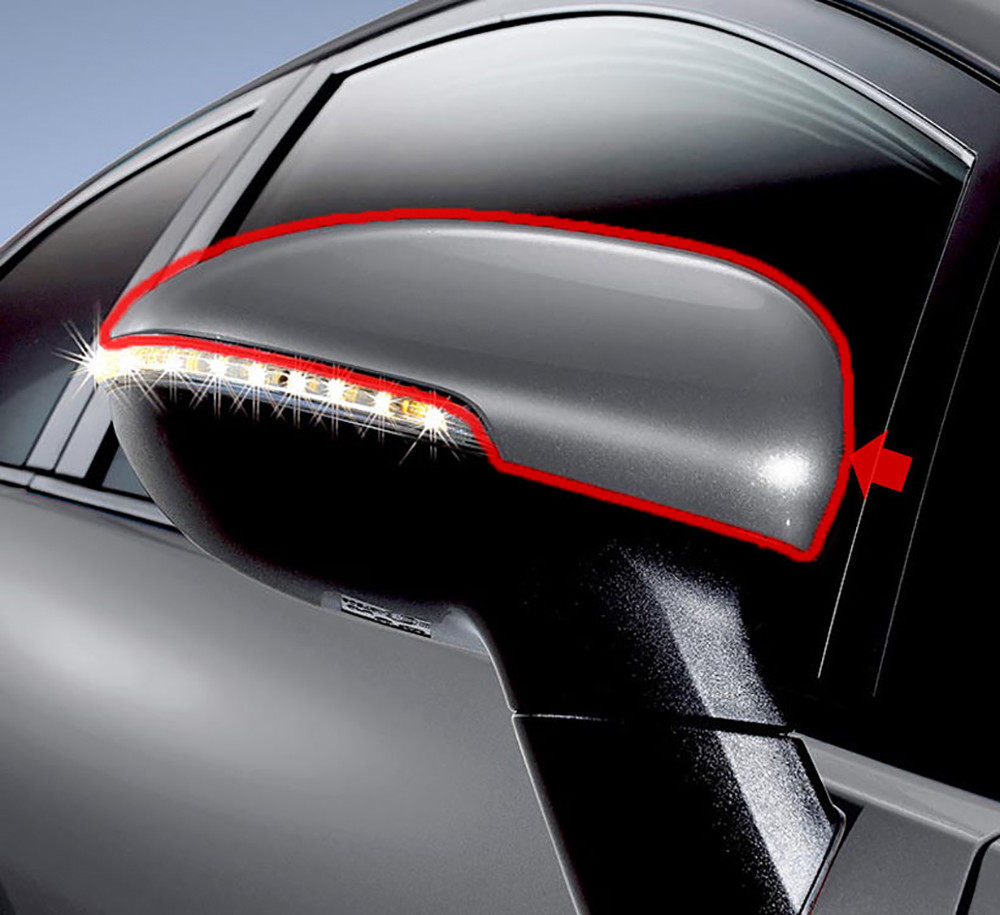 Ốp Gương Có Đèn Xin An Phải Kia Rio Mã phụ tùng 876261W020