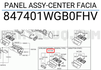 Cửa Gió Điều Hòa Trung Tâm Có Liền Ốp Nhựa Táp Lô Kia Rio Mã phụ tùng 847401WBD0FHV
