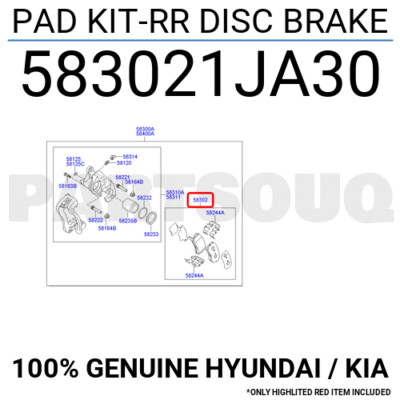 Má Phanh Sau Đĩa Kia Rio Mã phụ tùng 583021WA30