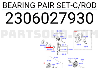 Bạc Tay Biên Kia Carens / rondo Mã phụ tùng 2306027930