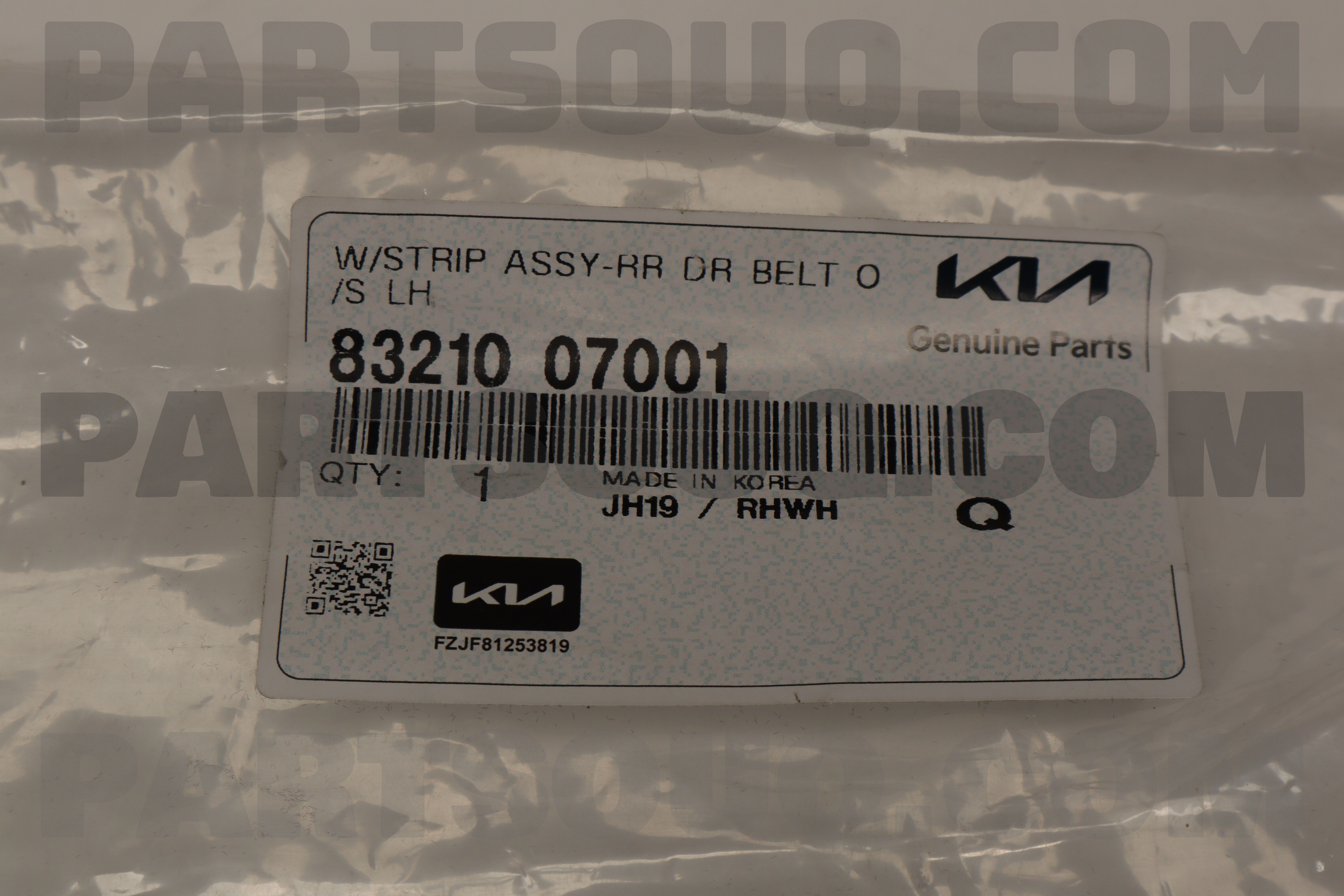 Nẹp Chân Kính Ngoài Sau Trái Kia Morning / Picanto Mã phụ tùng 8321007001