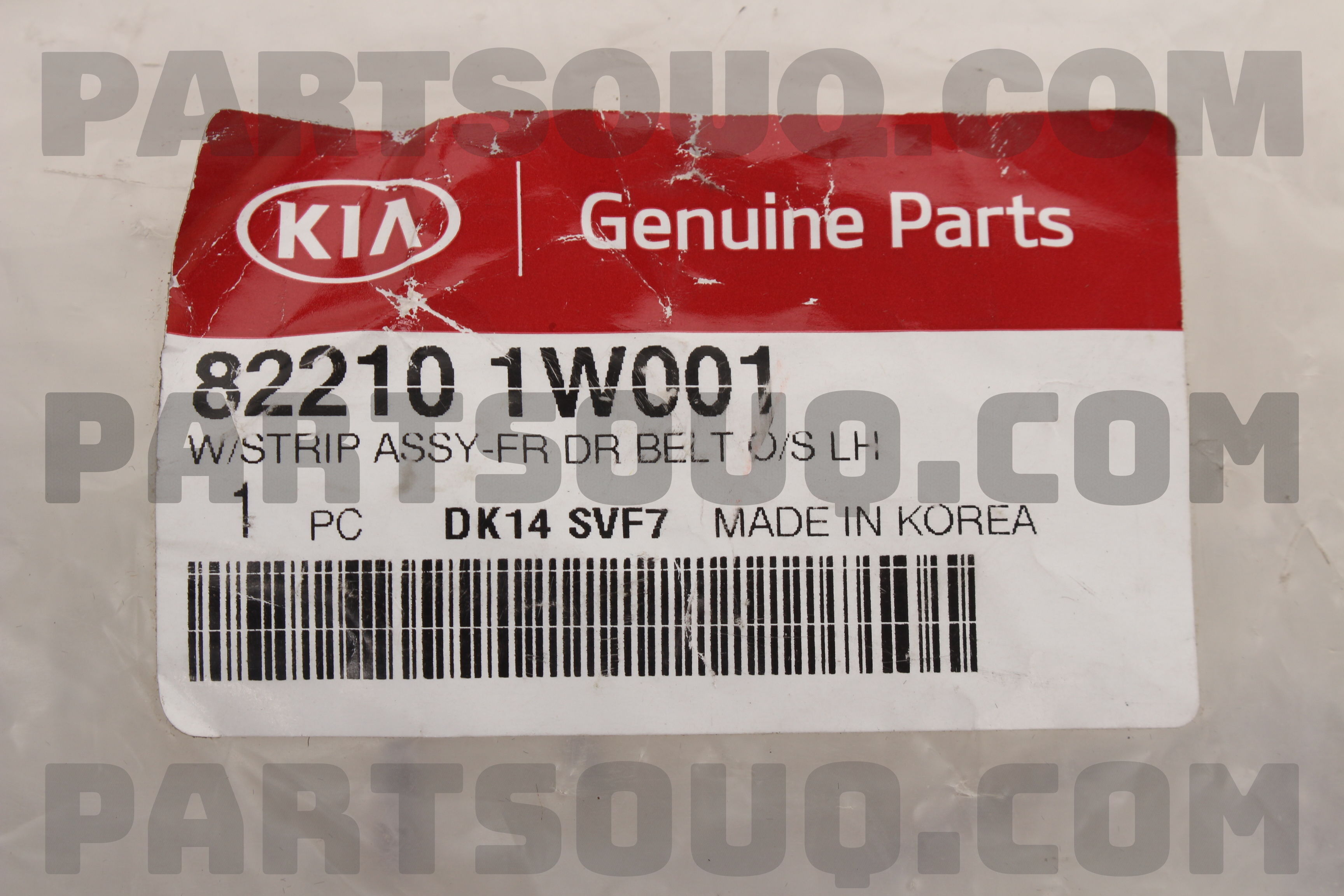 Nẹp Chân Kính Cánh Cửa Ngoài Trước Trái Kia Rio Mã phụ tùng 822101W001