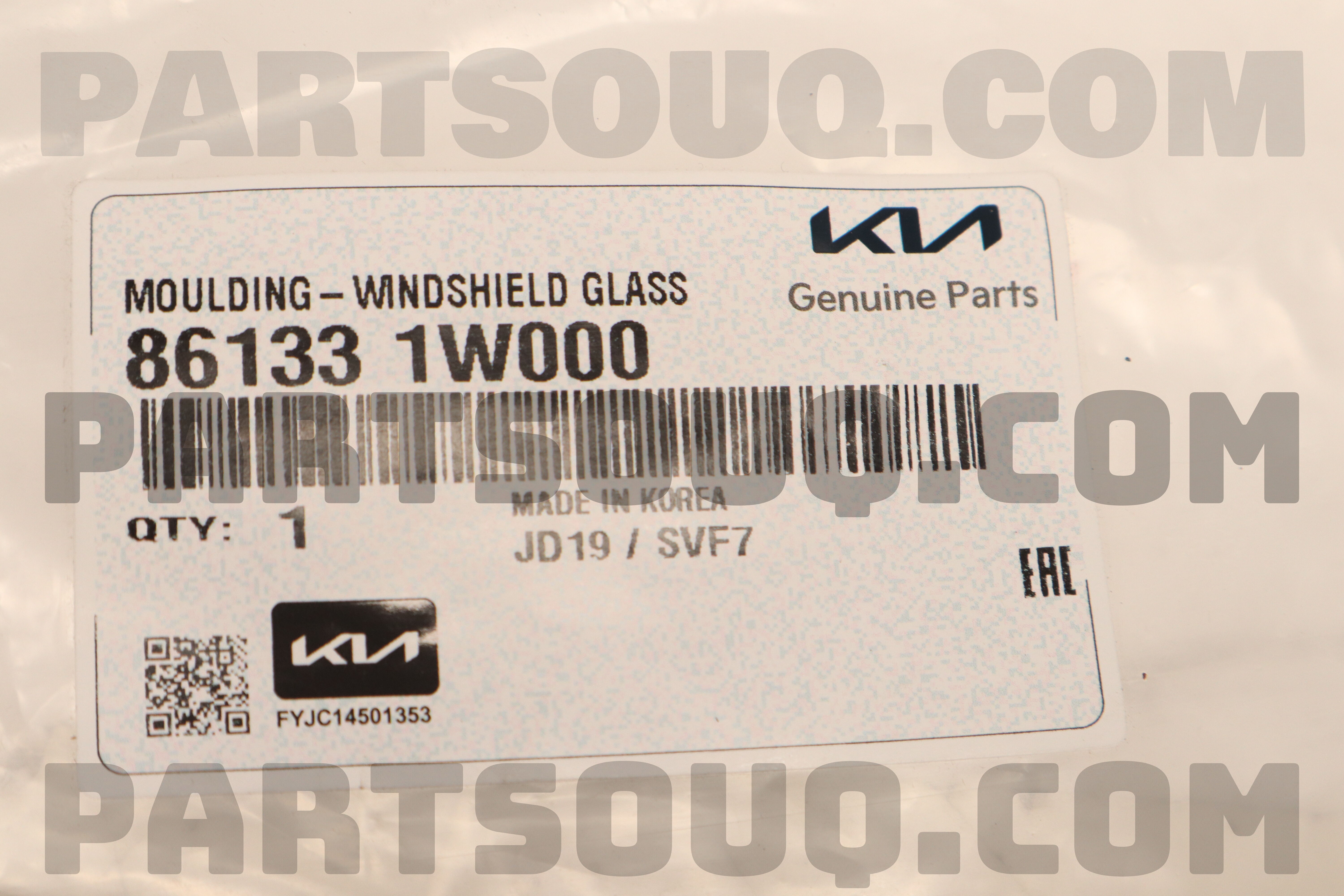 Gioăng Kính Chắn Gió Kia Rio Mã phụ tùng 861331W000