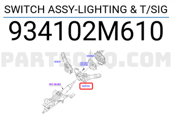 Công Tắc Pha Cos Kia Forte / Cerato Mã phụ tùng 934102m610