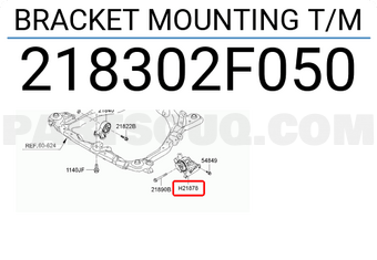 Chân Treo Hộp Số Kia Forte / Cerato Mã phụ tùng 218302F050