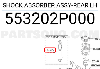 Giảm Xóc Sau Kia Sorento Mã phụ tùng 553202P000