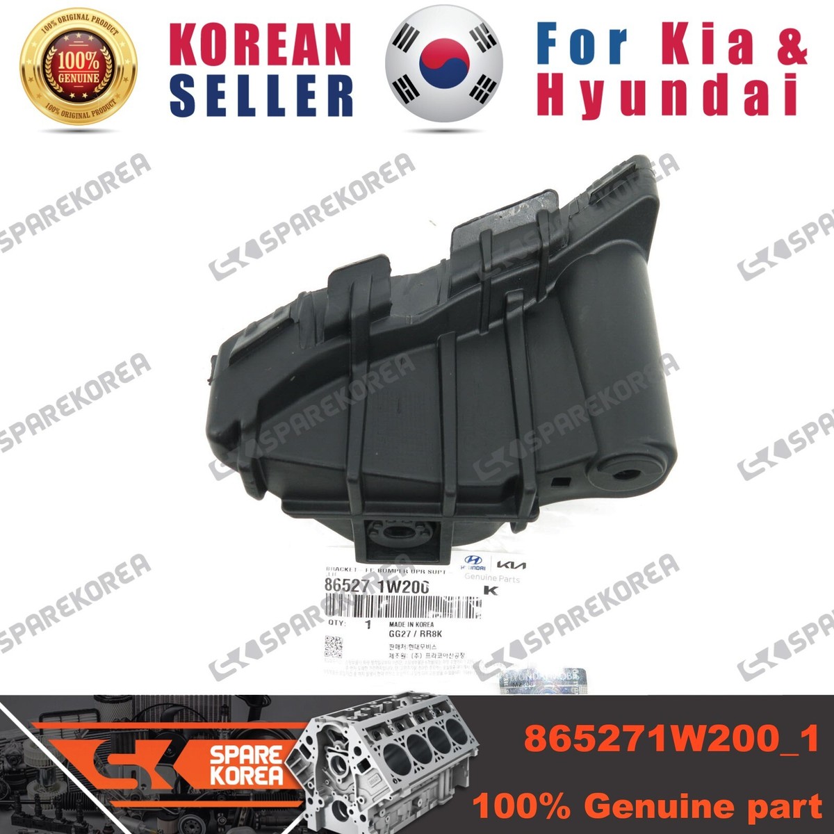 Giá Bắt Đèn Pha Trái Kia Rio Mã phụ tùng 865271W200