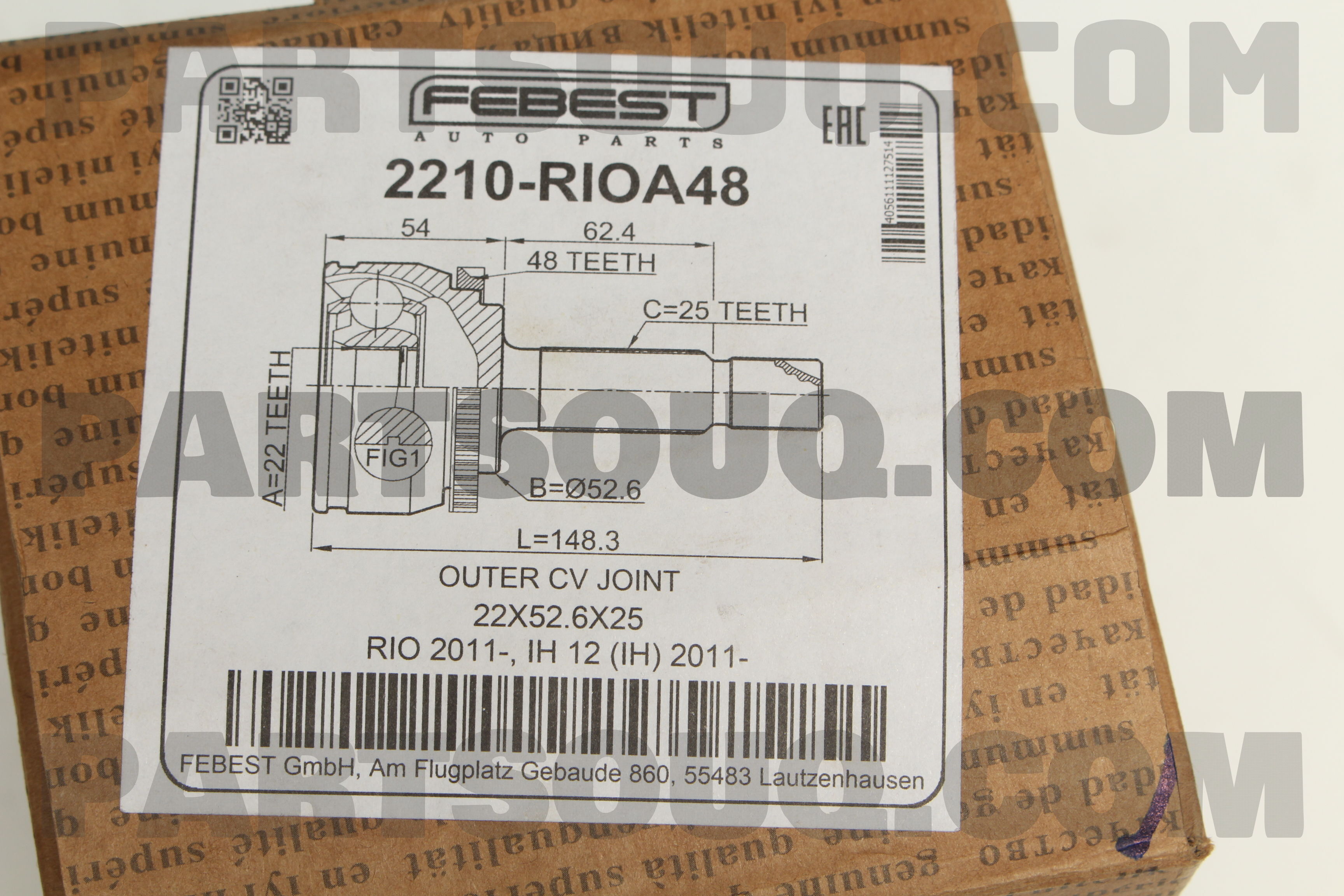 Láp Ngoài Kia Rio Mã phụ tùng 495801W200