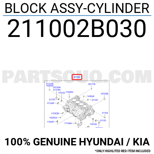 Lốc Máy 1.6L Kia K3 OEM 211002B030