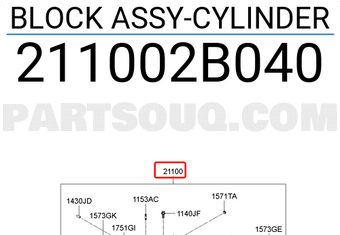Lốc Máy 1.6L Kia Soul OEM 211002B030
