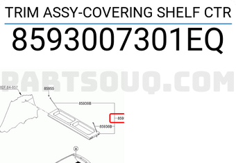 Giá Để Đồ Cốp Hậu Kia Morning / Picanto Mã phụ tùng 8593007301EQ