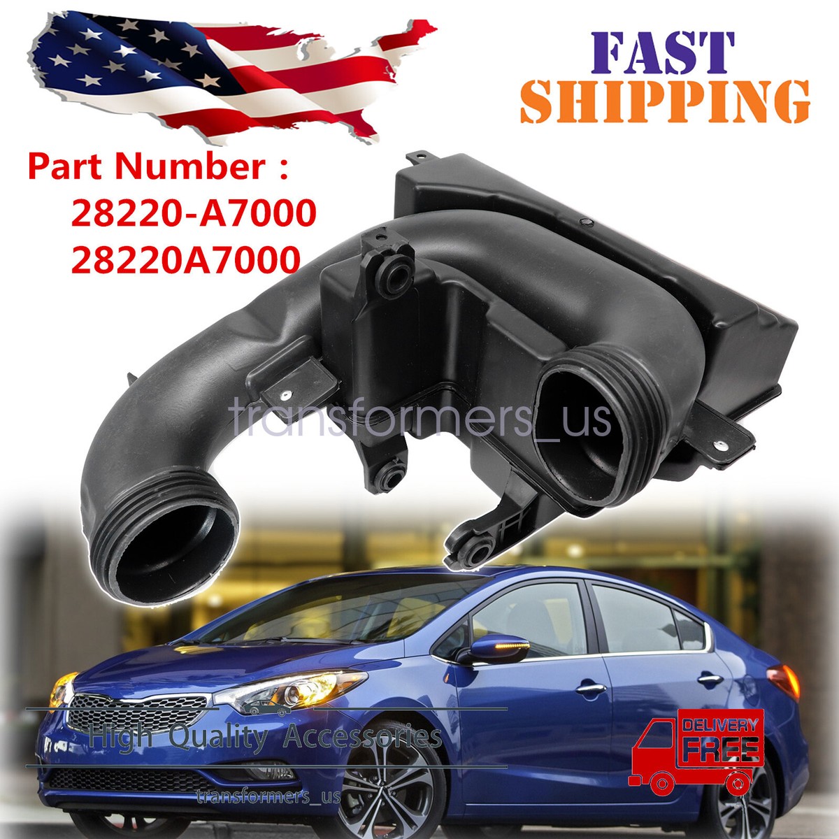 Hộp Lọc Gió Dưới Không Đựng Lọc Kia Forte / Cerato Mã phụ tùng 28220A7000