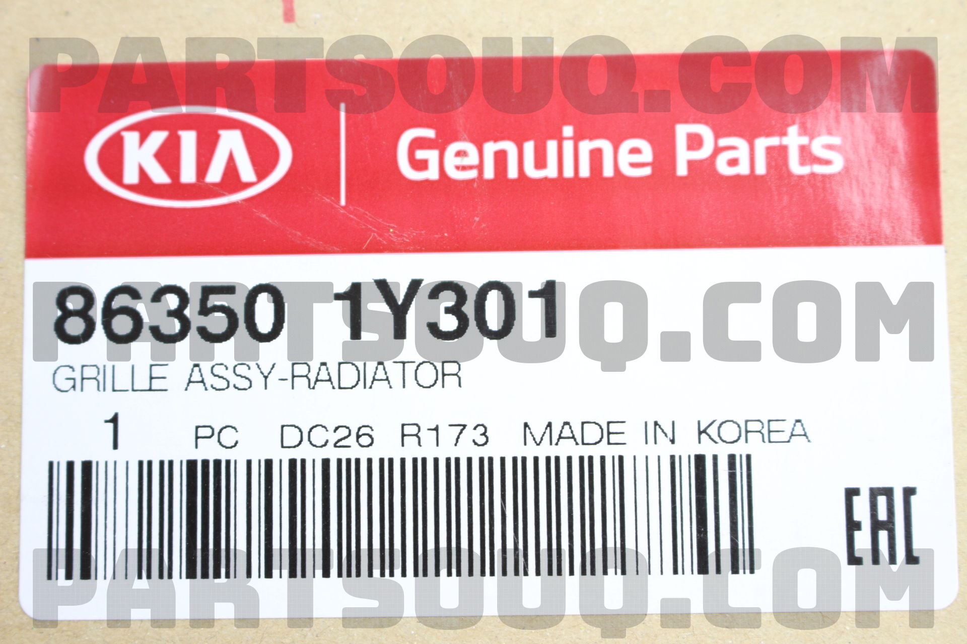Ca Lăng Có Mạ Có Viền Đỏ Kia Morning / Picanto Mã phụ tùng 863501Y301