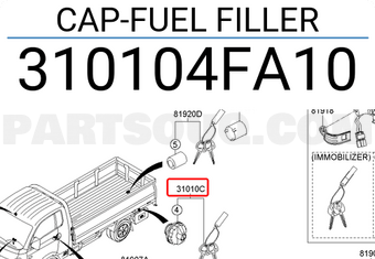 Nắp Bình Dầu Kia Bongo Mã phụ tùng 310104FA10