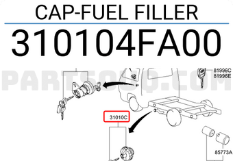 Nắp Bình Dầu Kia Bongo Mã phụ tùng 310104FA10