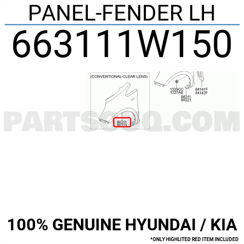 Tai Xe Trái Có Lỗ Kia Rio Mã phụ tùng 663111W150