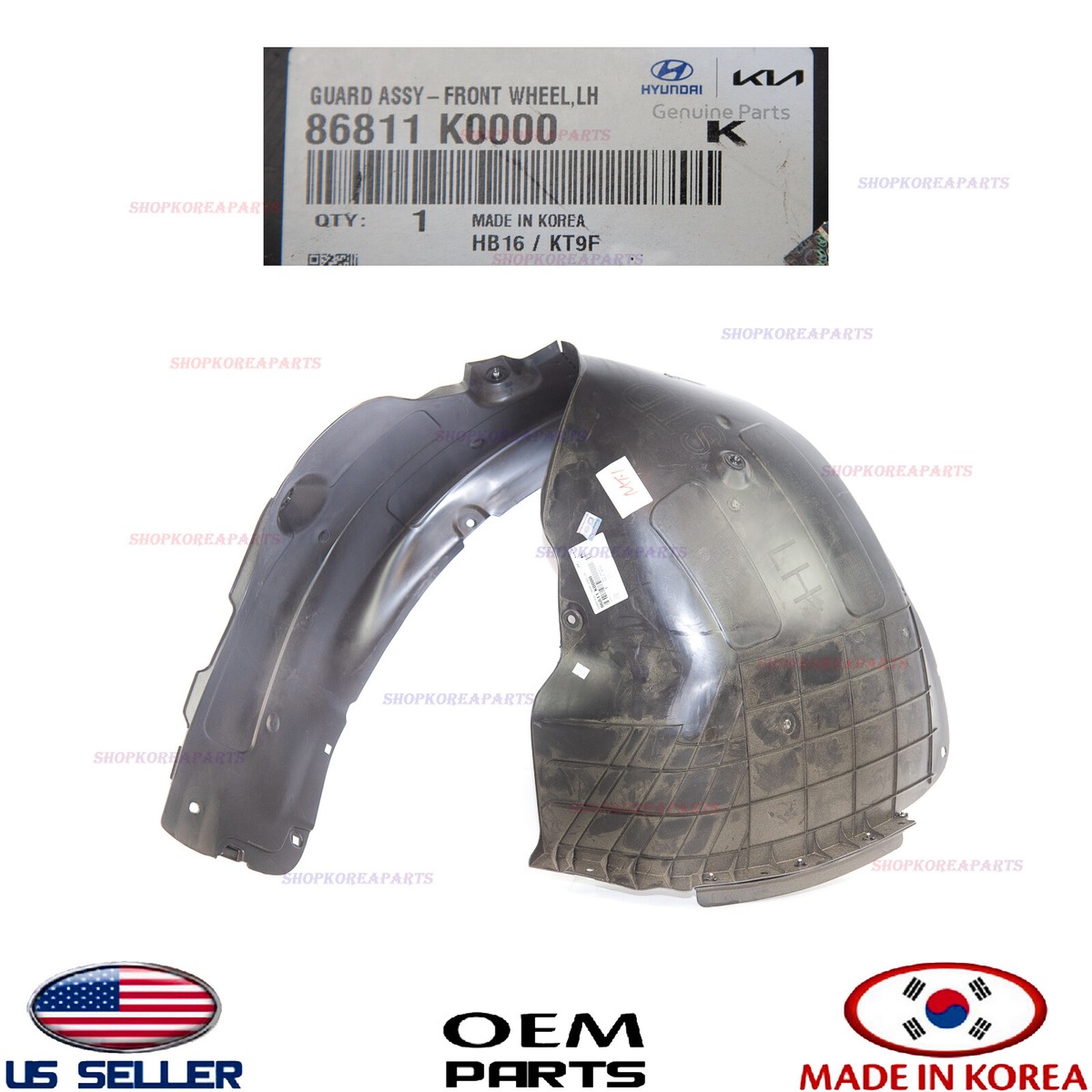 Lòng Dè Chắn Bùn Trước Trái Kia Carens / rondo Mã phụ tùng 868111D051