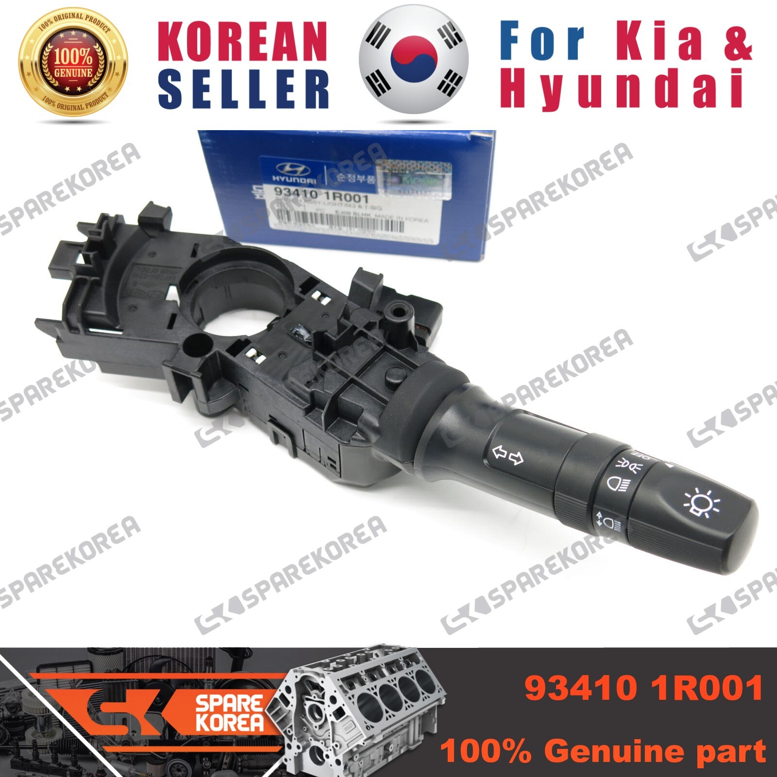 Công Tắc Pha Cos Không Auto Kia Morning / Picanto Mã phụ tùng 934101R001