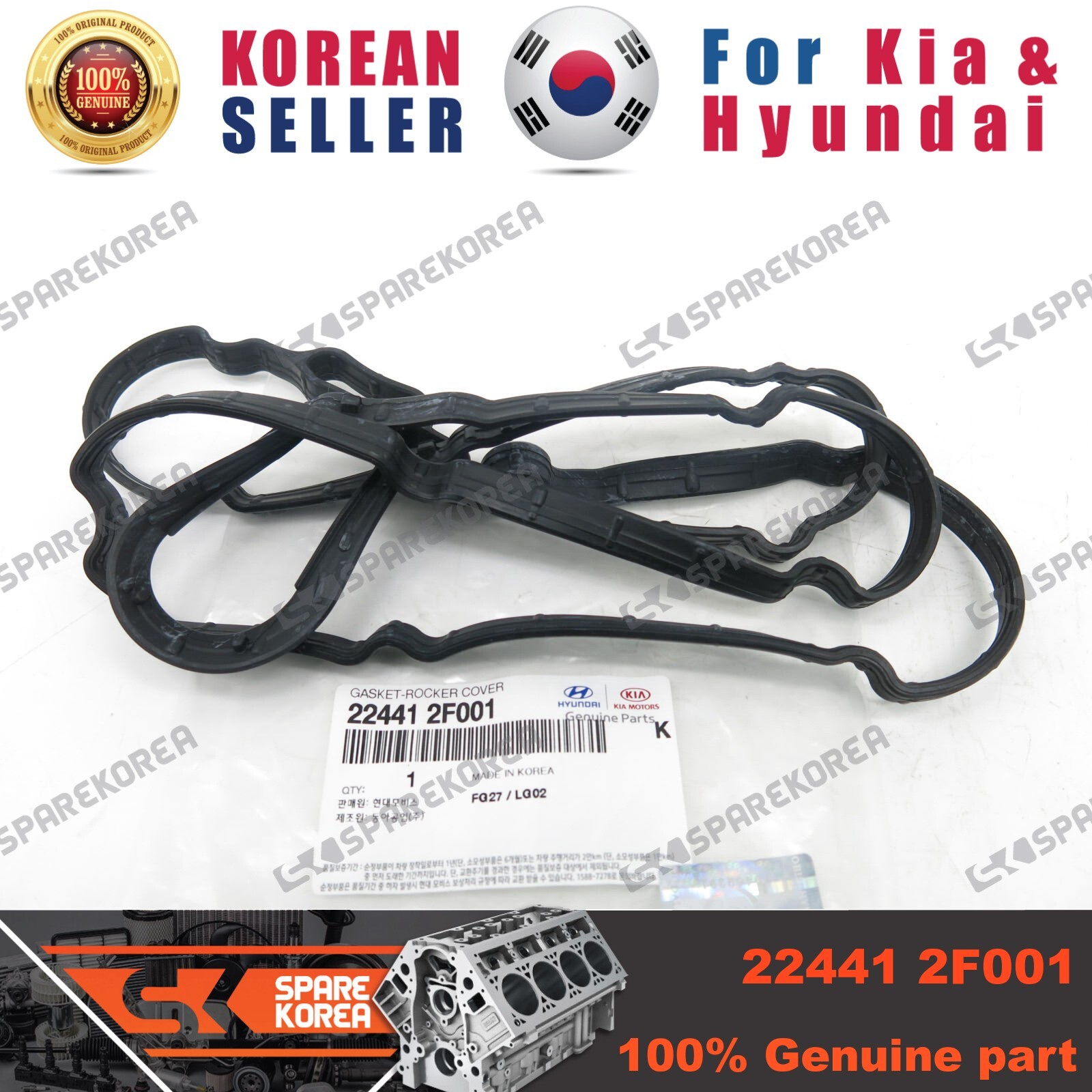 Gioăng Dàn Cò Kia Spectra OEM 224412x001-PMC