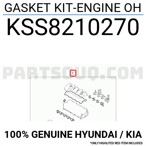 Gioăng Đại D4eb Kia Carens / rondo Mã phụ tùng kss8210270