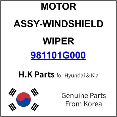 Motor Gạt Mưa Trước Kia Rio Mã phụ tùng 981101g000