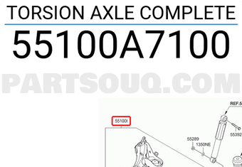 Cầu Sau Kia K3 Mã phụ tùng 55100A7100