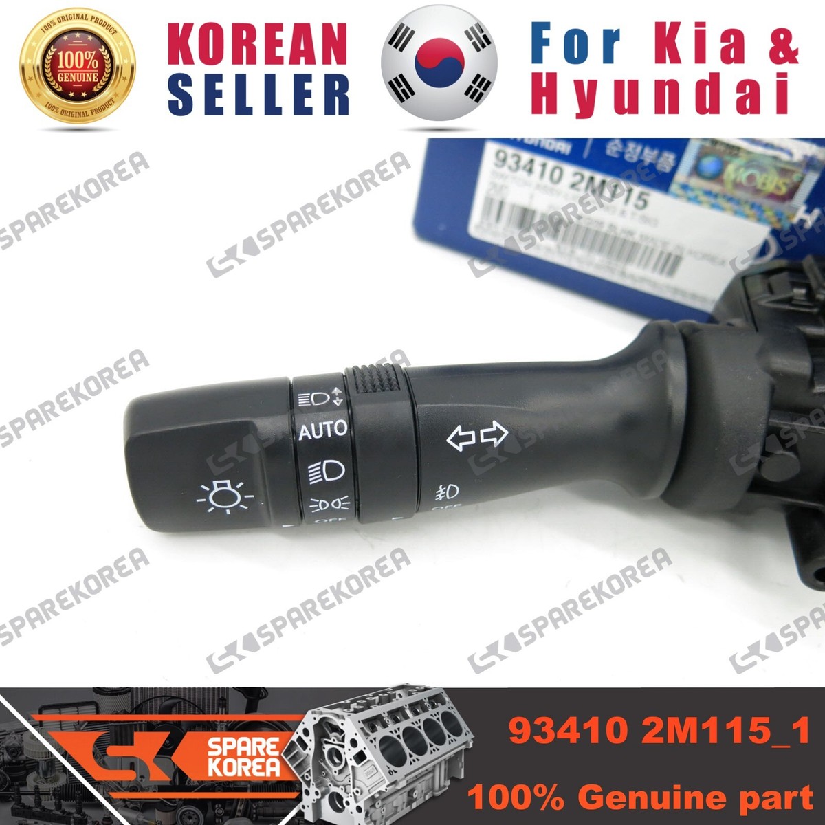 Công Tắc Pha Cos Kia Forte / Cerato Mã phụ tùng 934102m115