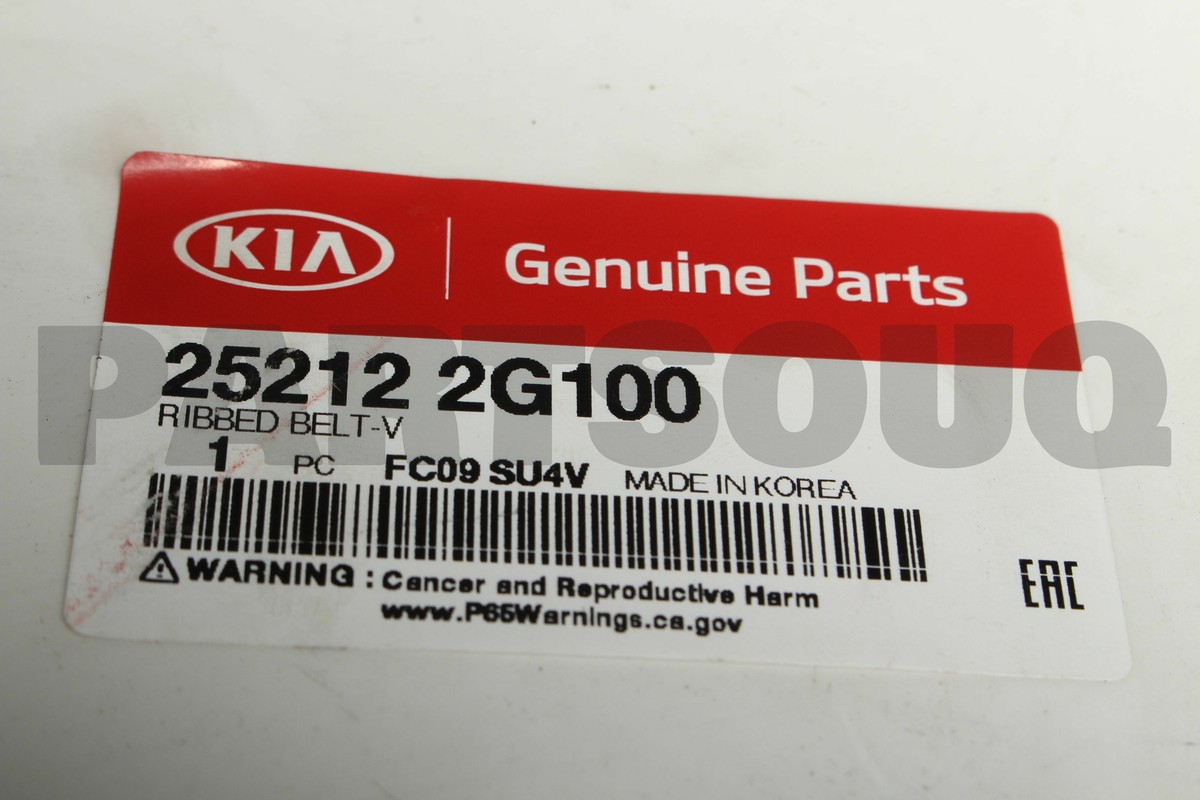 Dây Curoa Tổng 6Pk2581 Kia Sorento Mã phụ tùng 252122g100