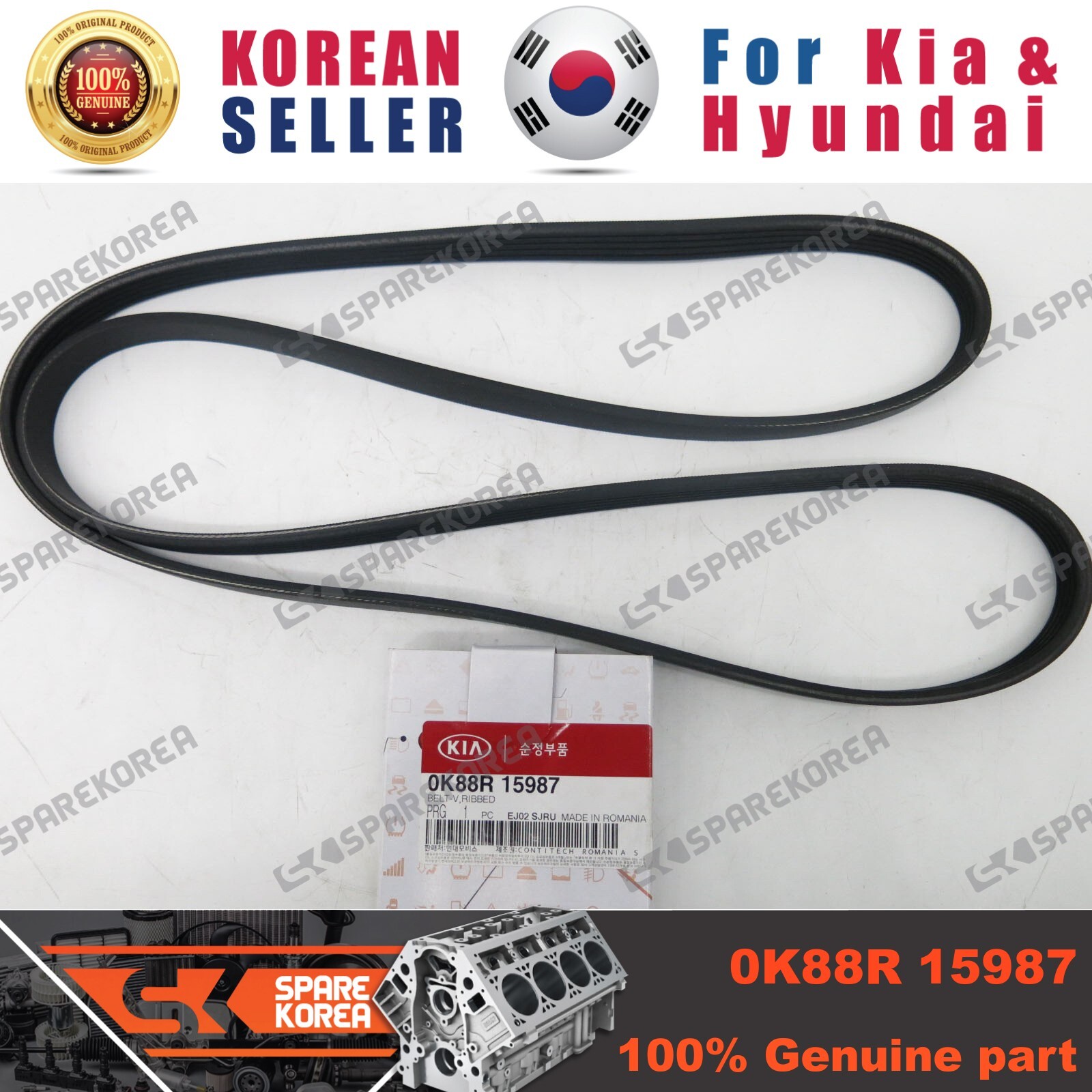 Dây Curoa Tổng 5Pk1697 Kia Bongo Mã phụ tùng 0K88R15987